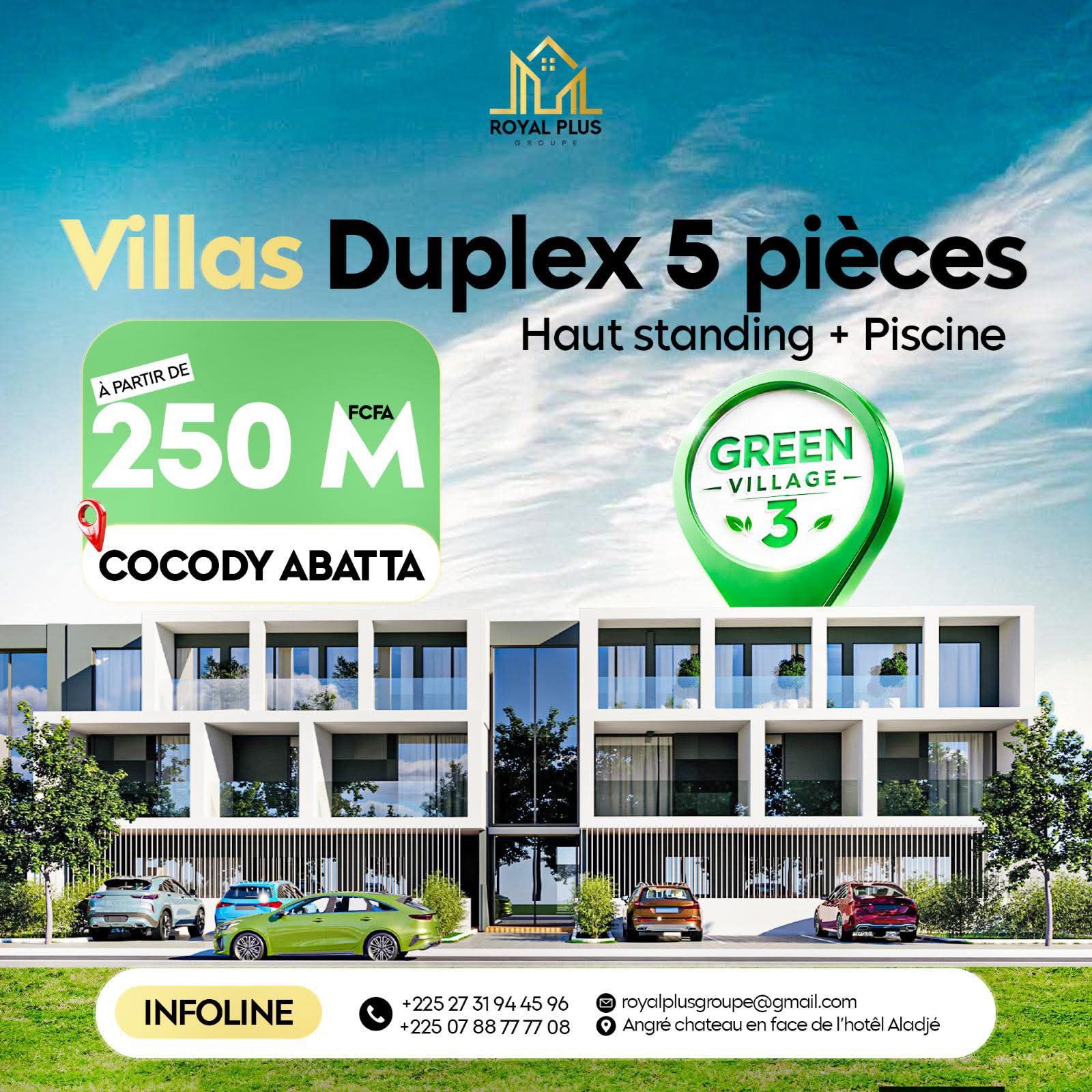VILLA DUPLEX 5 PIÈCES À VENDRE