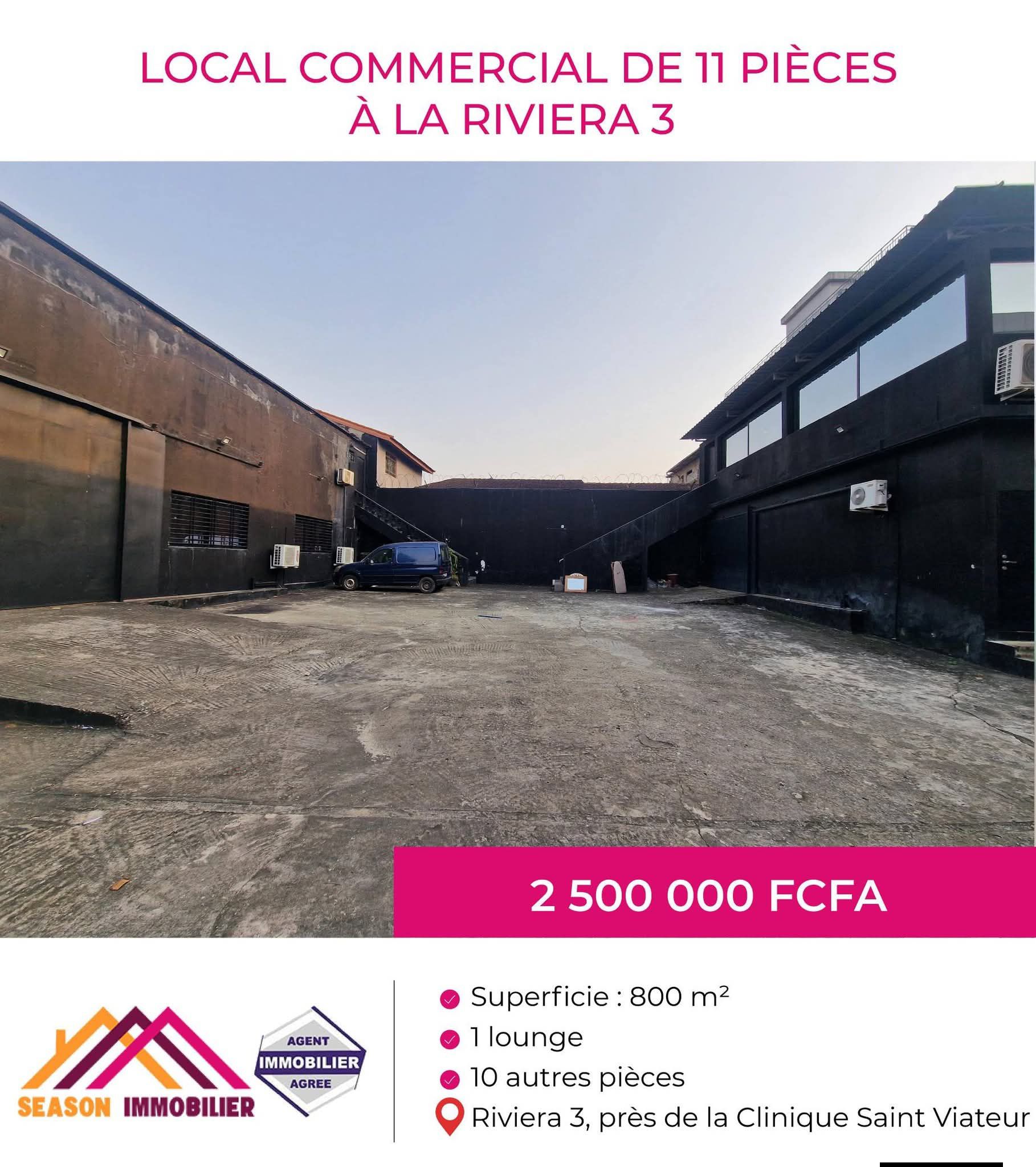 LOCAL COMMERCIAL DE 11 PIÈCES À LOUER