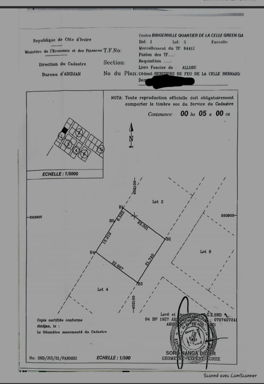 Terrain en vente