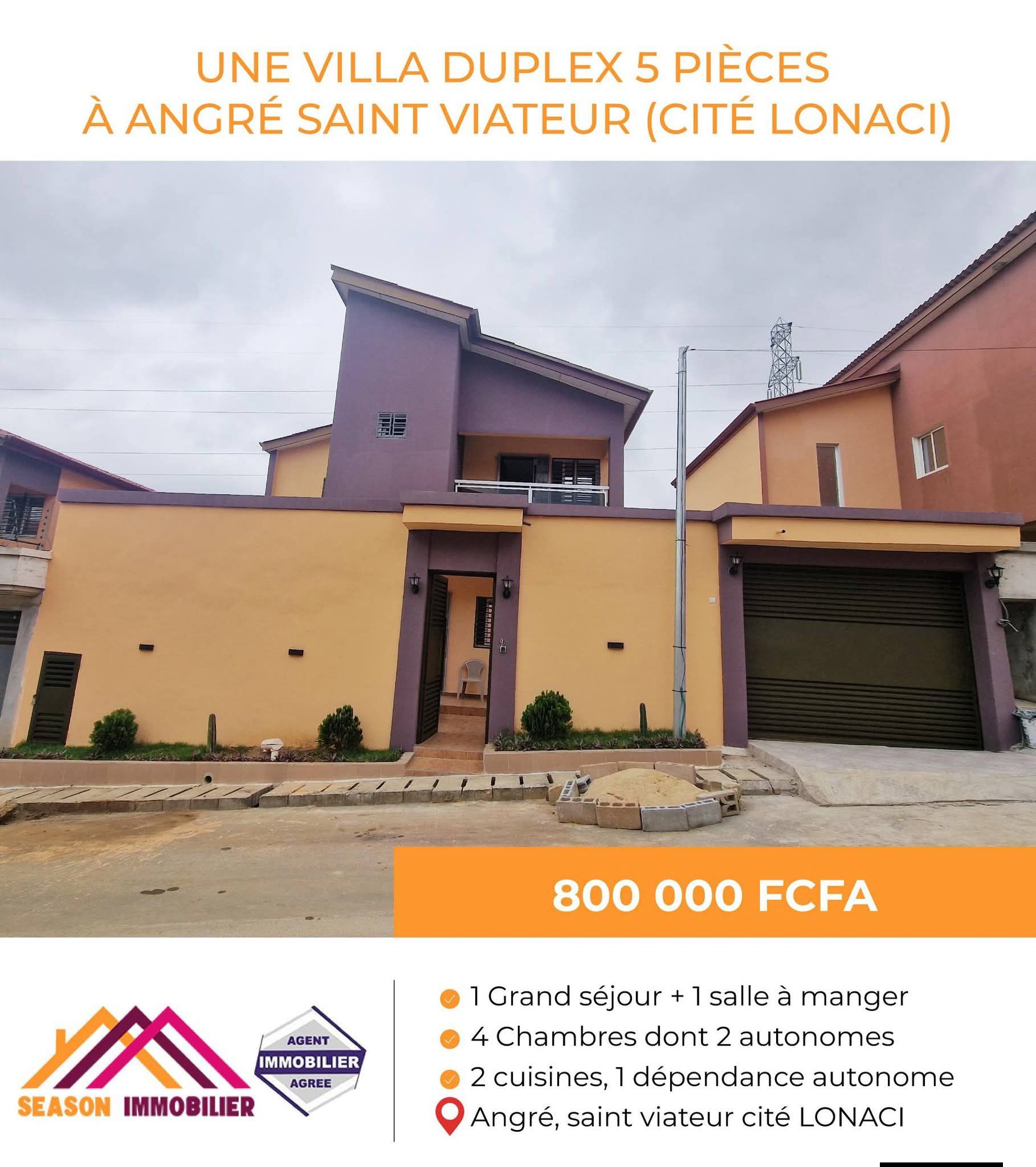 VILLA DUPLEX 5 PIÈCES À LOUER
