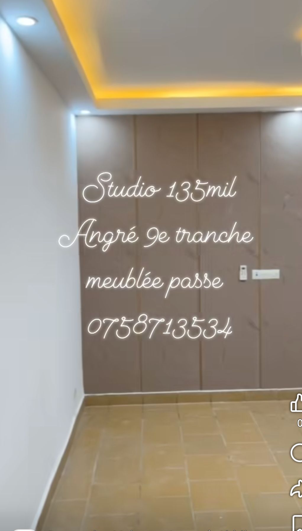 Grand studio au 1er étage